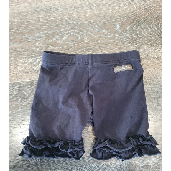 Matilda Jane Other - Matilda Jane Girls Ruffle Bottom Stretch Black Bike Shorts Size 6 #5
